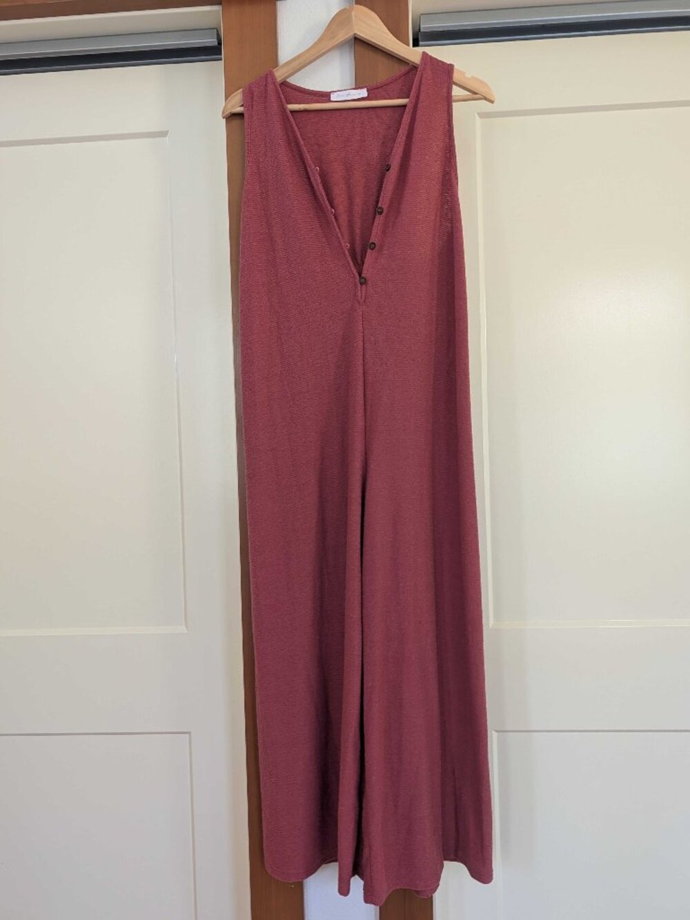 Ces Femme Sleeveless Knit Jumpsuit Petite 23” Inseam Soft & Comfy